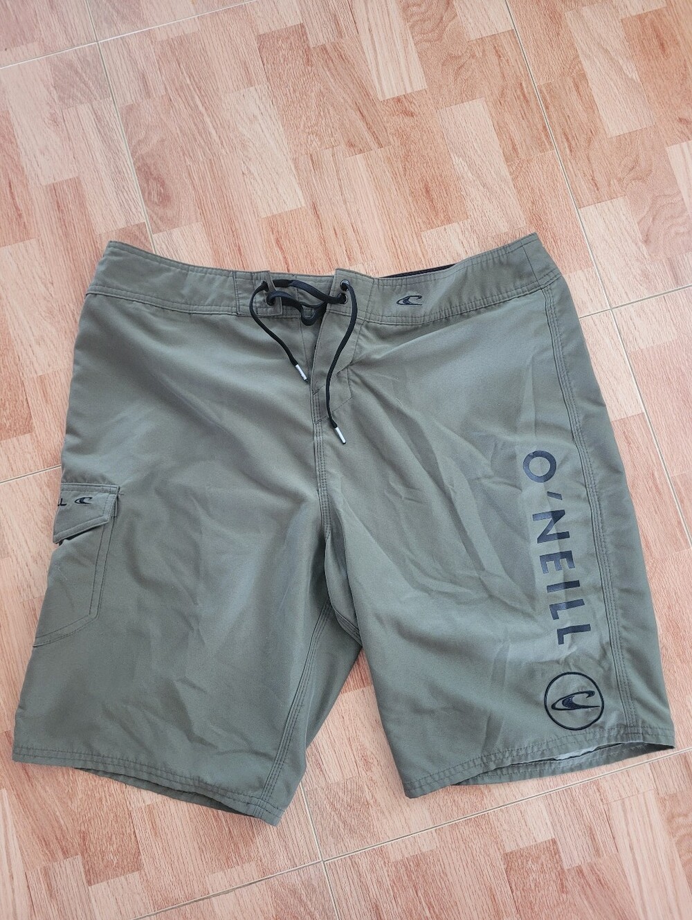 O'Neill Olive Green Men's Board Shorts with Side Pocket